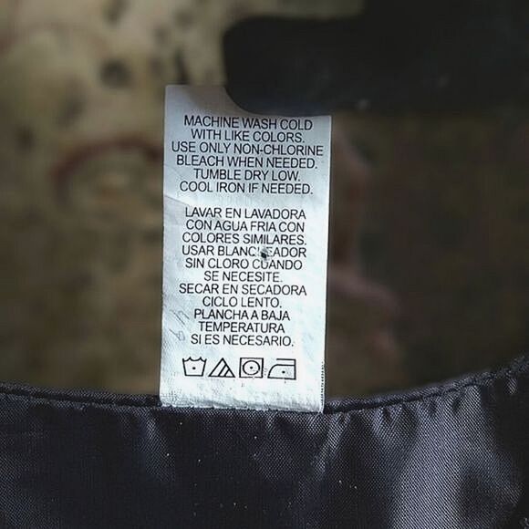 Vtg kid's black pinstripe formal vest - Picture 4 of 9